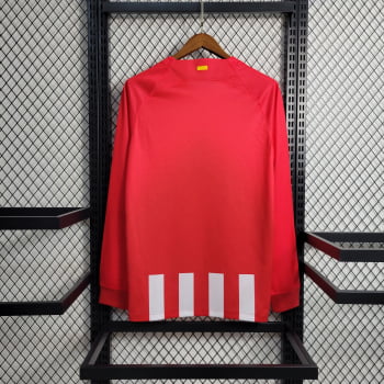 Manga Longa Atlético de Madrid I 23/24 Versão Torcedor + Personalização Grátis