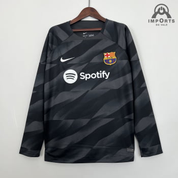 Manga Longa Barcelona 23/24 Goleiro + Personalização Grátis Manga Longa Barcelona 23/24 Goleiro + Personalização Grátis