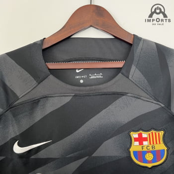 Manga Longa Barcelona 23/24 Goleiro + Personalização Grátis