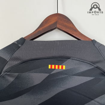 Manga Longa Barcelona 23/24 Goleiro + Personalização Grátis