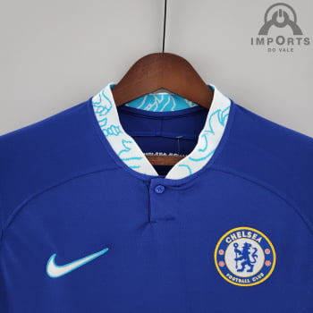 Manga Longa Chelsea I 22/22 Versão Torcedor + Personalização Grátis