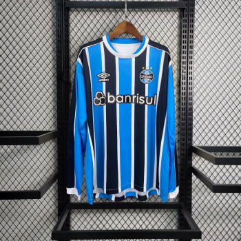 Manga Longa Grêmio I 23/24 Versão Torcedor + Personalização Grátis Manga Longa Grêmio I 23/24 Versão Torcedor + Personalização Grátis