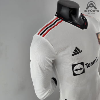 Manga Longa Manchester United II 22/23 Versão Torcedor + Personalização Grátis