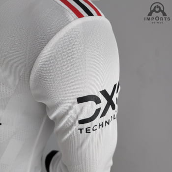 Manga Longa Manchester United II 22/23 Versão Torcedor + Personalização Grátis