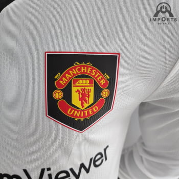 Manga Longa Manchester United II 22/23 Versão Torcedor + Personalização Grátis Manga Longa Manchester United II 22/23 Versão Torcedor + Personalização Grátis