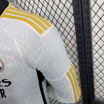 Manga Longa Real Madrid I 23/24 Versão Torcedor + Patch + Personalização Grátis