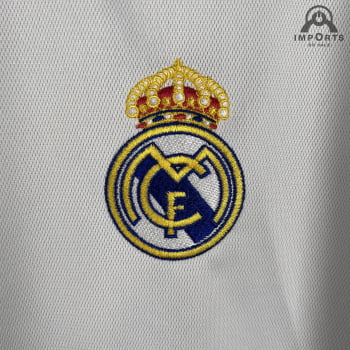 Manga Longa Real Madrid I 23/24 Versão Torcedor + Personalização Grátis Manga Longa Real Madrid I 23/24 Versão Torcedor + Personalização Grátis