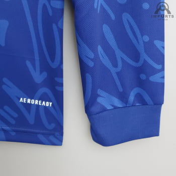 Camisa Manga Longa Real Madrid II 21/22 Versão Torcedor + Personalização Grátis