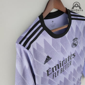 Manga Longa Real Madrid II 22/23 Versão Torcedor + Personalização Grátis