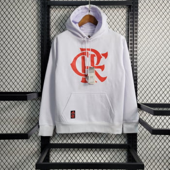Moletom Flamengo 23/24 - Branco/vermelho