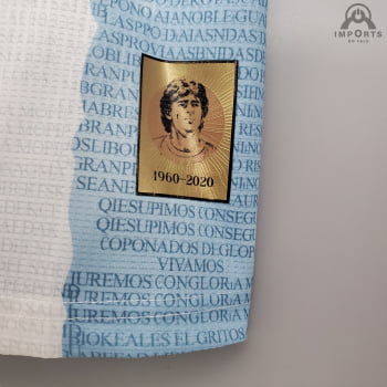 Camisa da Seleção da Argentina 2021 Edição Especial Maradona Versão Torcedor