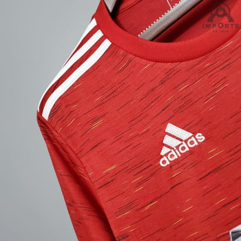 Camisa Manchester United I 20/21 Versão Torcedor + Personalização POGBA 6