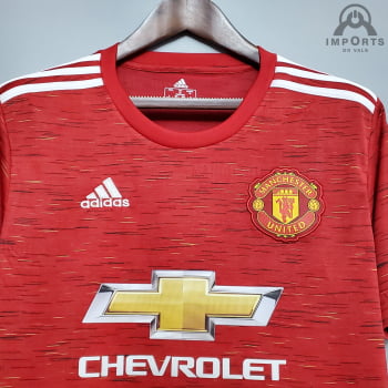 Camisa Manchester United I 20/21 Versão Torcedor + Personalização POGBA 6