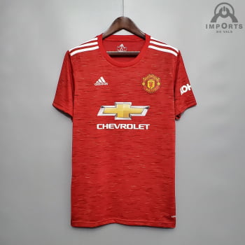 Camisa Manchester United I 20/21 Versão Torcedor + Personalização POGBA 6  