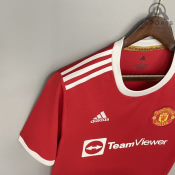 Camisa Manchester United I 21/22 Versão Torcedor + Personalizada (RONALDO 7)