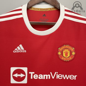 Camisa Manchester United I 21/22 Versão Torcedor + Personalizada (RONALDO 7)