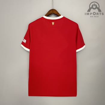 Camisa Manchester United I 21/22 Versão Torcedor + Personalizada (RONALDO 7)