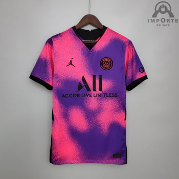 Camisa Paris Saint-Germain IV 20/21 Versão Torcedor + Personalização Grátis