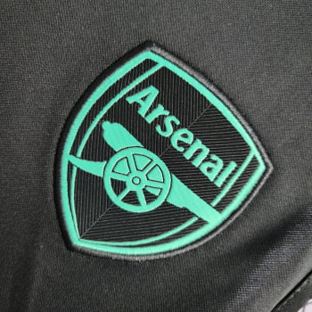 Regata Arsenal 22/23 Preta + Personalização Grátis Regata Arsenal 22/23 Preta + Personalização Grátis