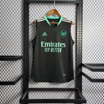 Regata Arsenal 22/23 Preta + Personalização Grátis Regata Arsenal 22/23 Preta + Personalização Grátis