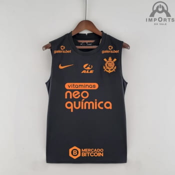 Regata Corinthians 22/23 Pré-Jogo Preto + Patrocínios