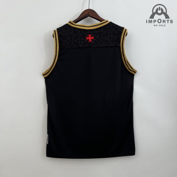 Regata Vasco 22/23 Goleiro Preta + Personalização Grátis