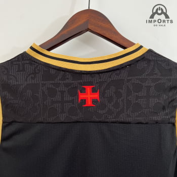 Regata Vasco 22/23 Goleiro Preta + Personalização Grátis