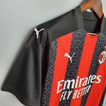 Camisa Milan I 20/21 Versão Torcedor + Personalização Grátis