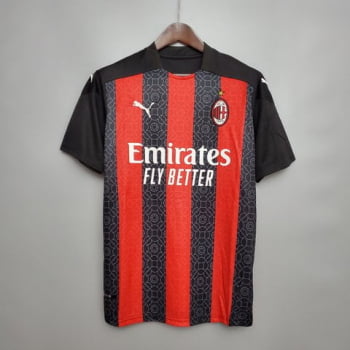 Camisa Milan I 20/21 Versão Torcedor + Personalização Grátis