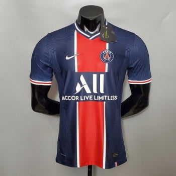 Camisa Paris Saint-Germain I 20/21 Versão Jogador + Personalização Grátis