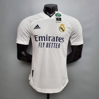 Camisa Real Madrid I 20/21 Versão Jogador + Personalização Grátis