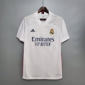Camisa Real Madrid I 20/21 Versão Torcedor + Personalização Grátis