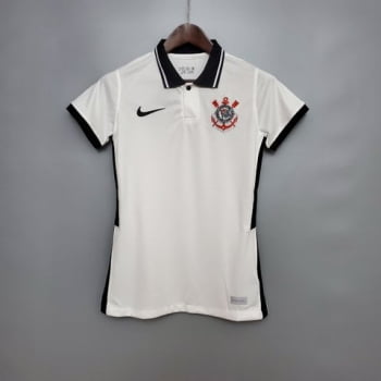Camisa Corinthians I 20/21 Versão Feminina + Personalização Grátis Camisa Corinthians I 20/21 Versão Feminina + Personalização Grátis