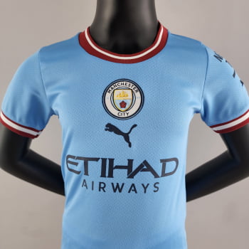 Kit Infantil Manchester City l 22/23 + Personalização Grátis