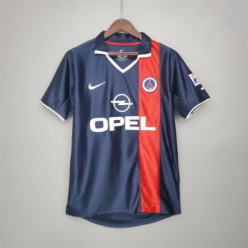 Camisa Retrô Paris Saint-Germain I - 2001-2002 + Personalização Grátis