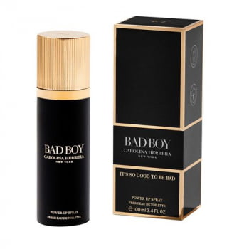 Perfume Carolina Herrera Bad Boy Power Up Spray Eau De Toilette Masculino 100ml Perfume Carolina Herrera Bad Boy Power Up Spray Eau De Toilette Masculino 100ml