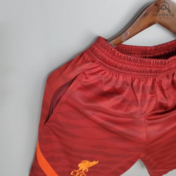 Calção Liverpool 21/22 Treino - Vermelho