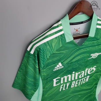 Camisa Arsenal 21/22 Goleiro + Personalização Gratis