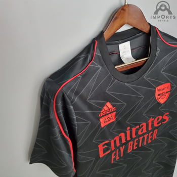 Camisa Arsenal 21/22 Treino - Preto