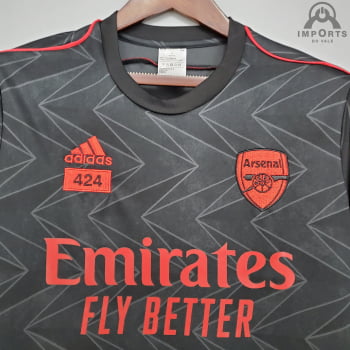 Camisa Arsenal 21/22 Treino - Preto