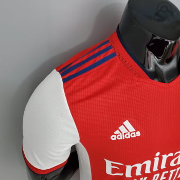 Camisa Arsenal I 21/22 Versão Jogador + Personalização Grátis