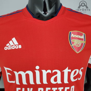 Camisa Arsenal I 21/22 Versão Jogador + Personalização Grátis