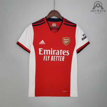 Camisa Arsenal I 21/22 Versão Torcedor + Personalização Grátis