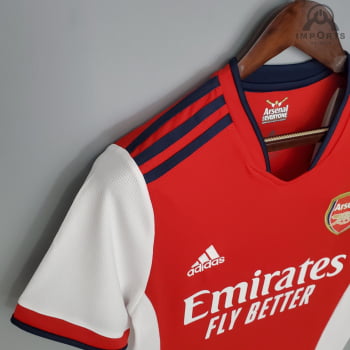 Camisa Arsenal I 21/22 Versão Torcedor + Personalização Grátis