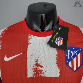 Camisa Atlético de Madrid I 21/22 Versão Jogador + Personalização Grátis 