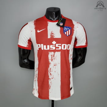 Camisa Atlético de Madrid I 21/22 Versão Jogador + Personalização Grátis 