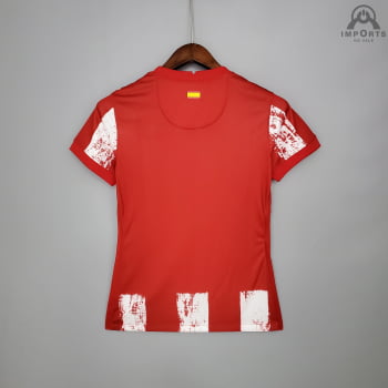 Camisa Atlético de Madrid I 21/22 Versão Feminina + Personalização Grátis 