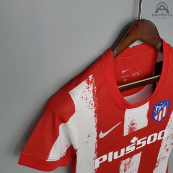Camisa Atlético de Madrid I 21/22 Versão Feminina + Personalização Grátis 