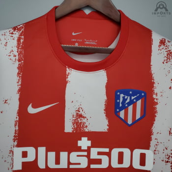 Camisa Atlético de Madrid I 21/22 Versão Torcedor + Personalização Grátis 