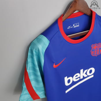 Camisa Barcelona 21/22 Treino - Azul 